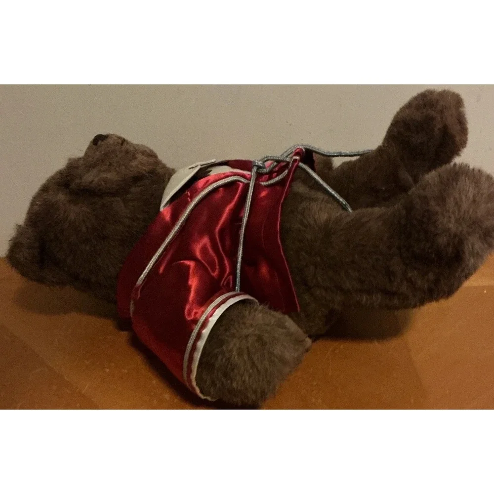 Vtg GUND 1983 Dennis Kyte ABINER SMOOTHIE Bear In Robe With Cookie Stuffed Plush